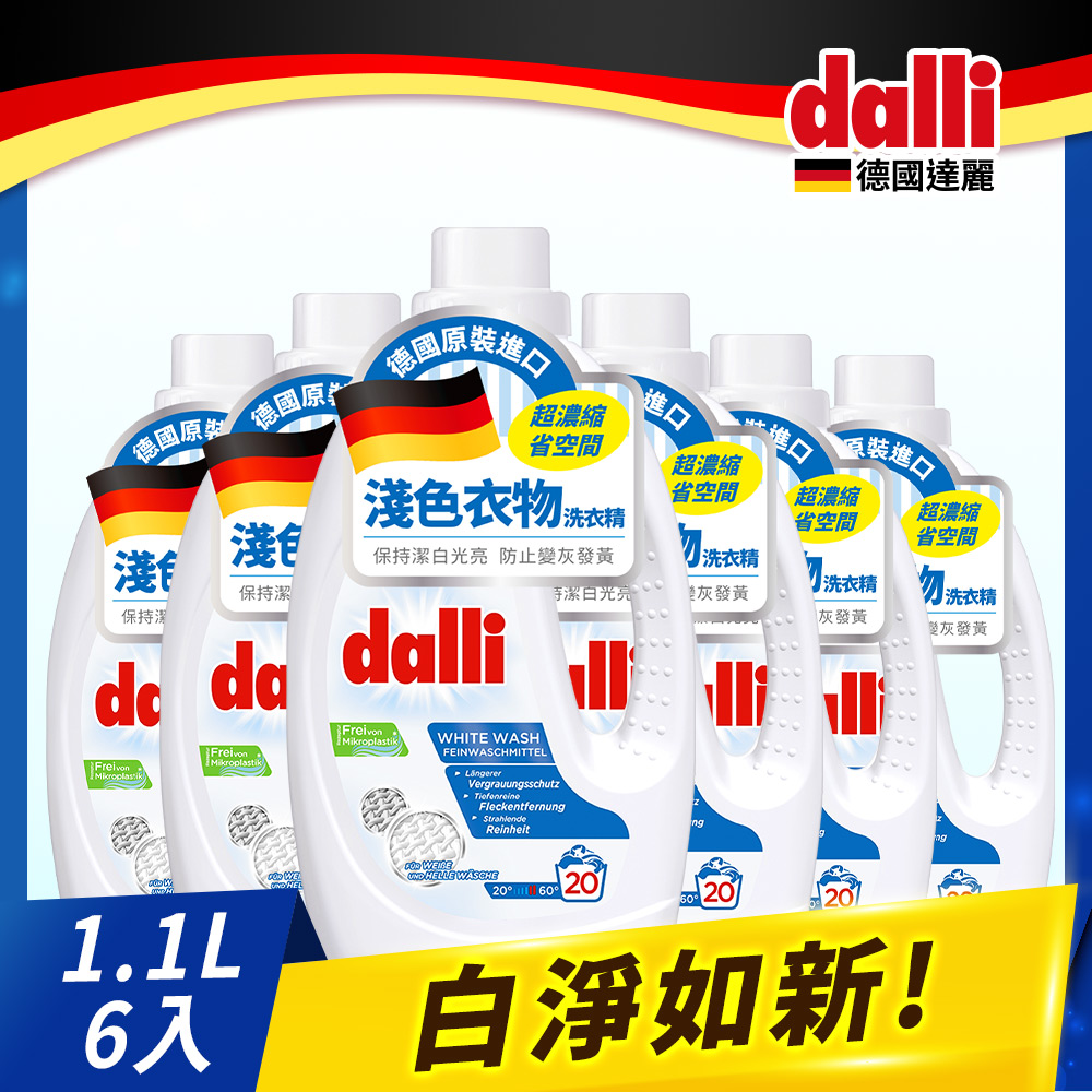 德國Dalli淺色衣物洗衣精1.1L(6入/箱)