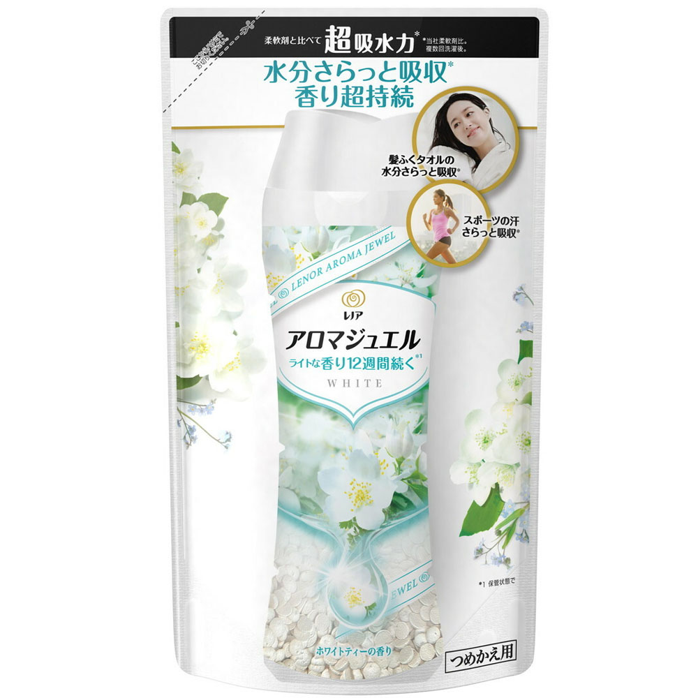 日本P&G洗衣芳香顆粒補充包【白茶香】415ml