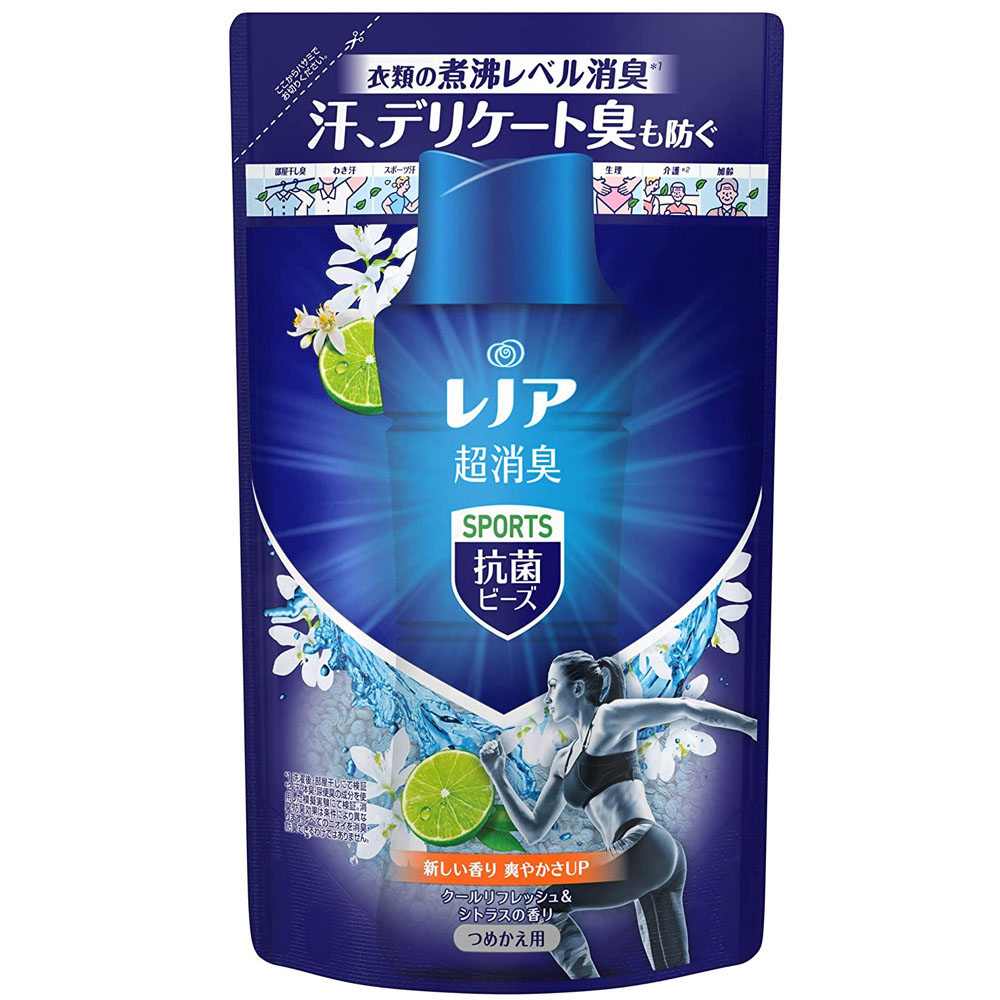 日本P&G洗衣芳香顆粒補充包【消臭抗菌】430ml