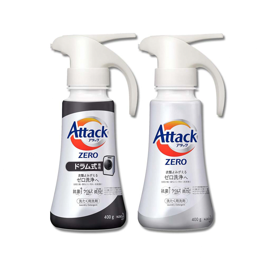 (2瓶)日本KAO花王-Attack ZERO洗衣精400g/瓶