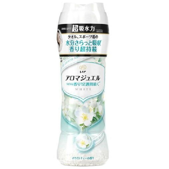 日本【P&G】 LENOR 柔順清香衣物香香豆 白茶香470ml