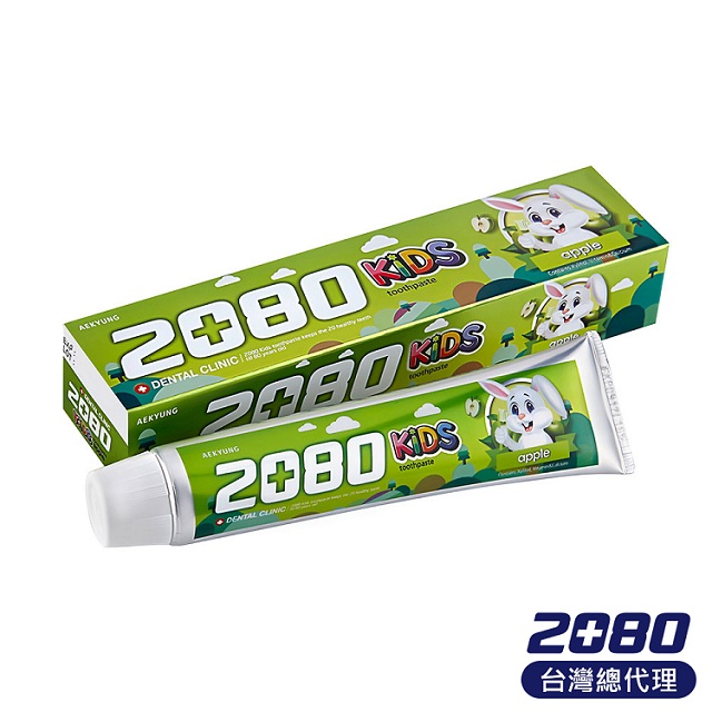 【2080】強齒健齦兒童牙膏(蘋果80g)X3入