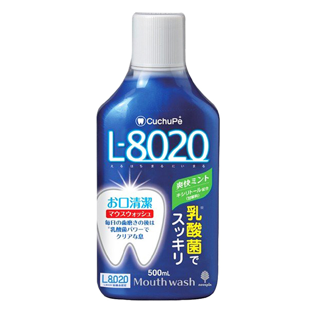 日本-小久保 L-8020勁爽薄荷乳酸菌漱口水500mlX3入組