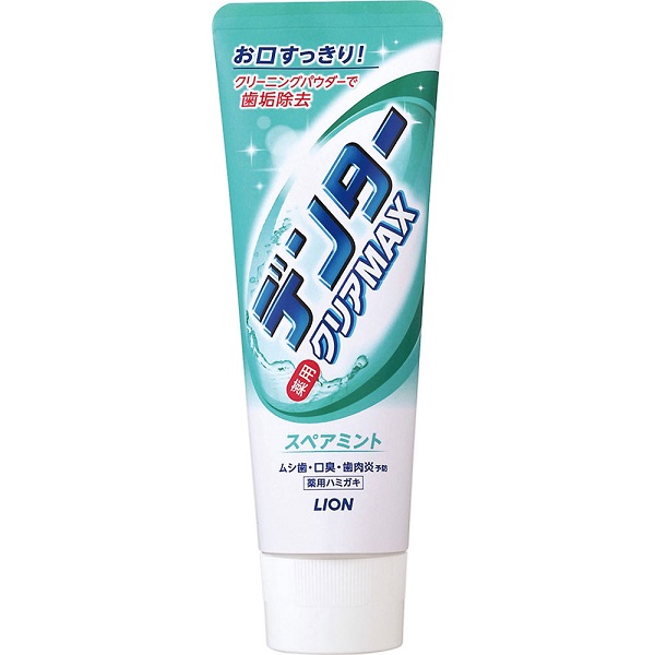 日本【LION】獅王 清潔MAX牙膏系列 140ml-綠薄荷