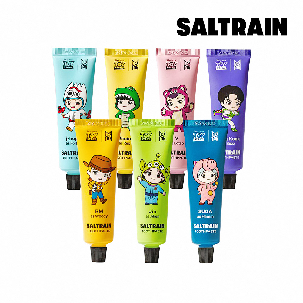 【SALTRAIN】BTS x 玩具總動員聯名牙膏70g-全套七件組