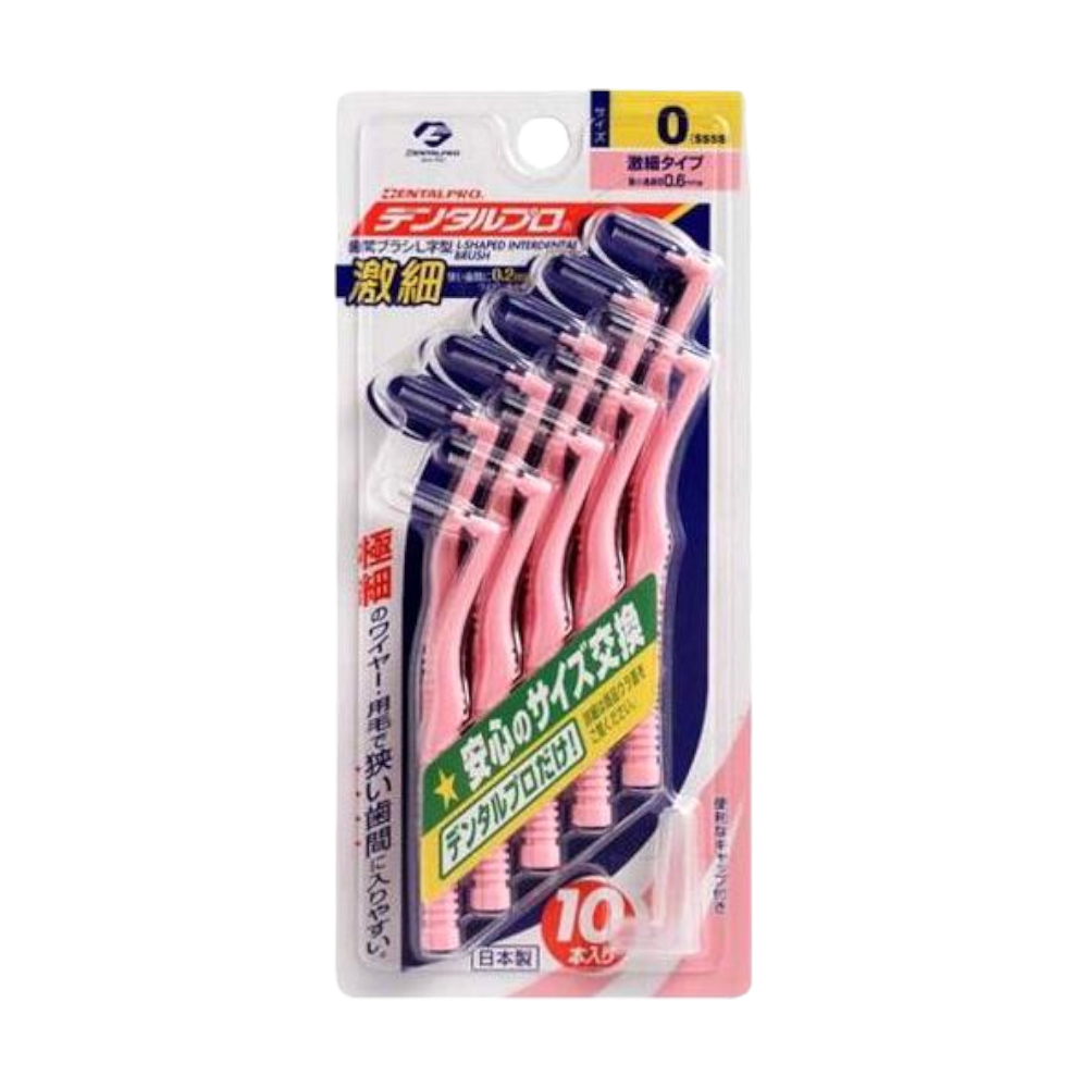 日本 JACKS DENTALPRO L型牙間刷0號-SSSS(10入裝)