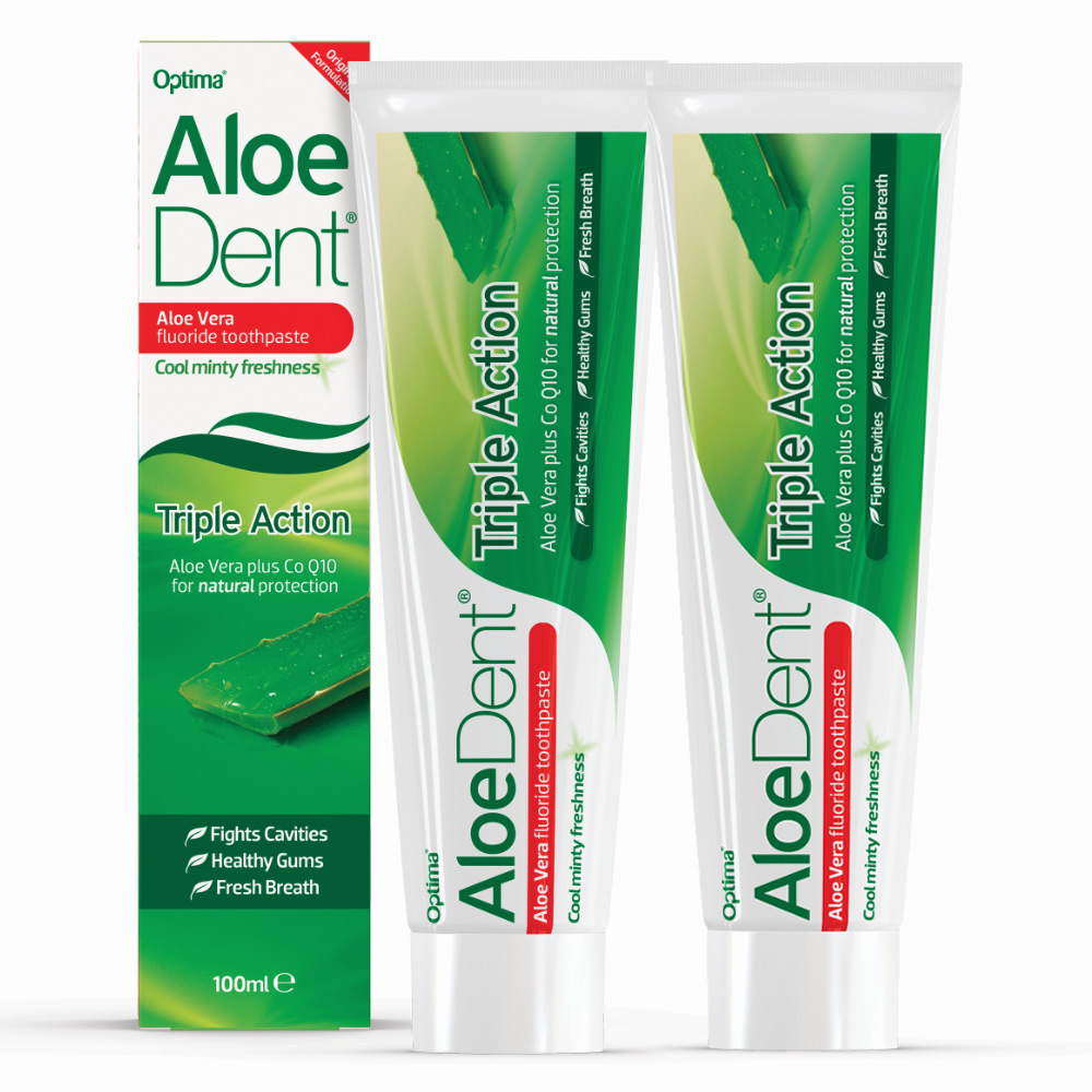 英國Aloe Dent-三重防護牙膏(含氟/100ml x 2入)