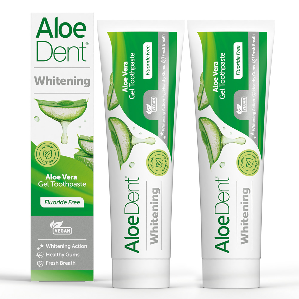 英國Aloe Dent-淨亮白牙膏(無氟/100ml x 2入)