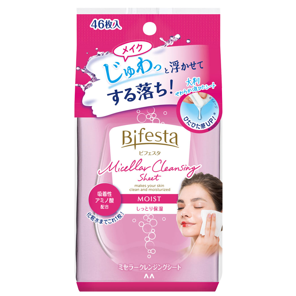 【Bifesta】卸妝棉-水嫩即淨型 46枚入