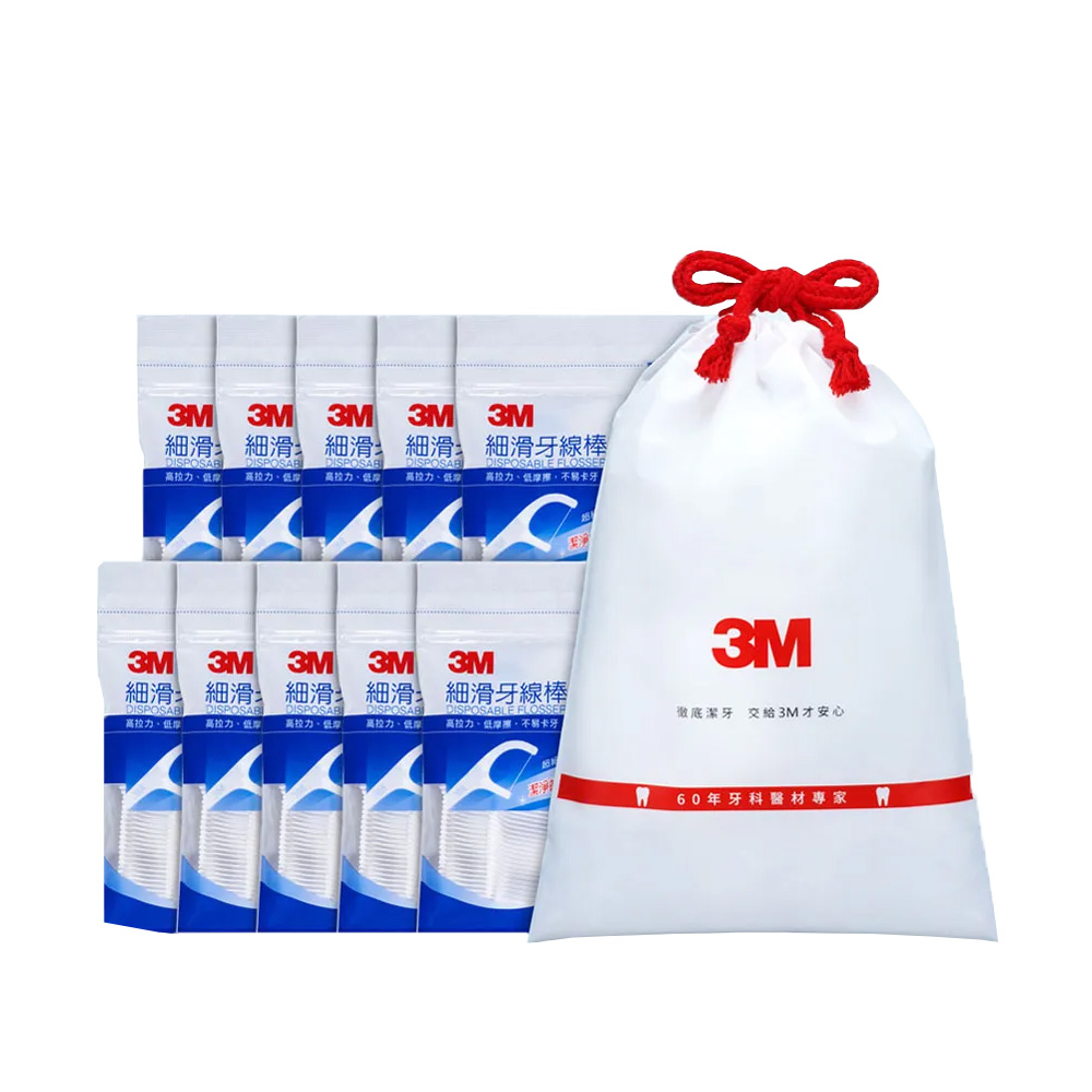 3M 細滑牙線棒散裝超值分享包 (500支入)X4包