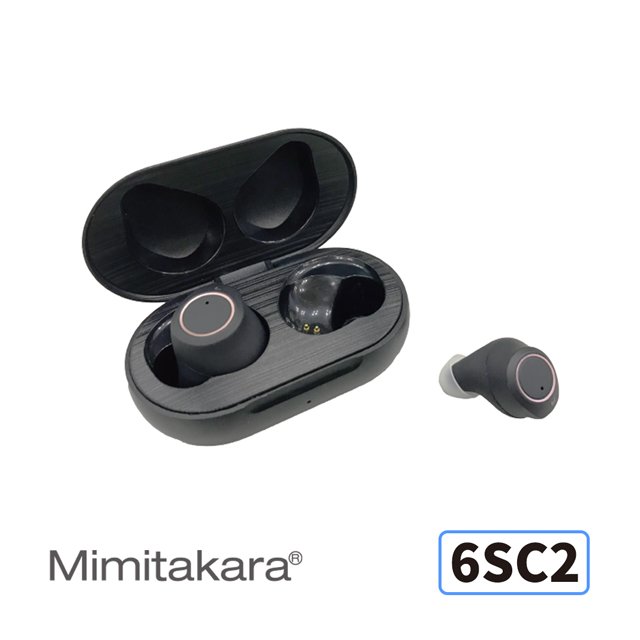 耳寶 Mimitakara 隱密耳內型高效降噪輔聽器6SC2 (黑色)