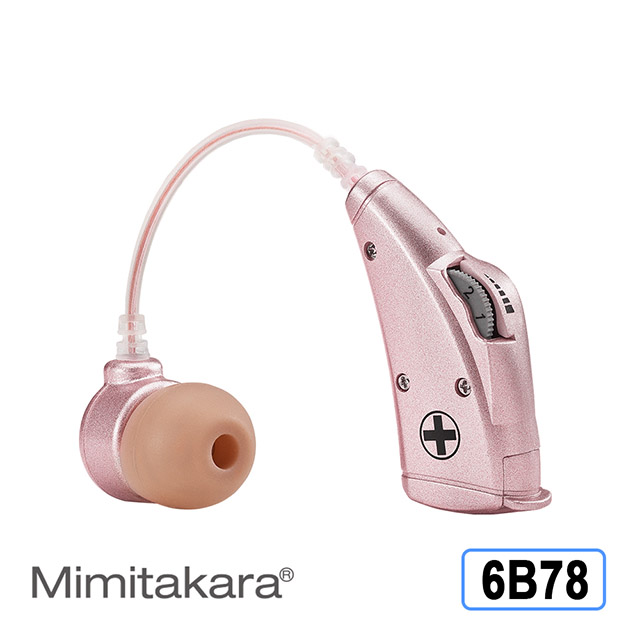 耳寶 助聽器(未滅菌)★Mimitakara 電池式耳掛型助聽器 晶鑽粉6B78