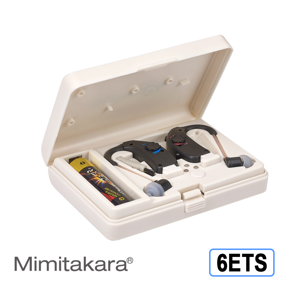 【Mimitakara耳寶】充電耳掛式雙耳款助聽器(未滅菌) 6ETS [中度~重度聽損適用