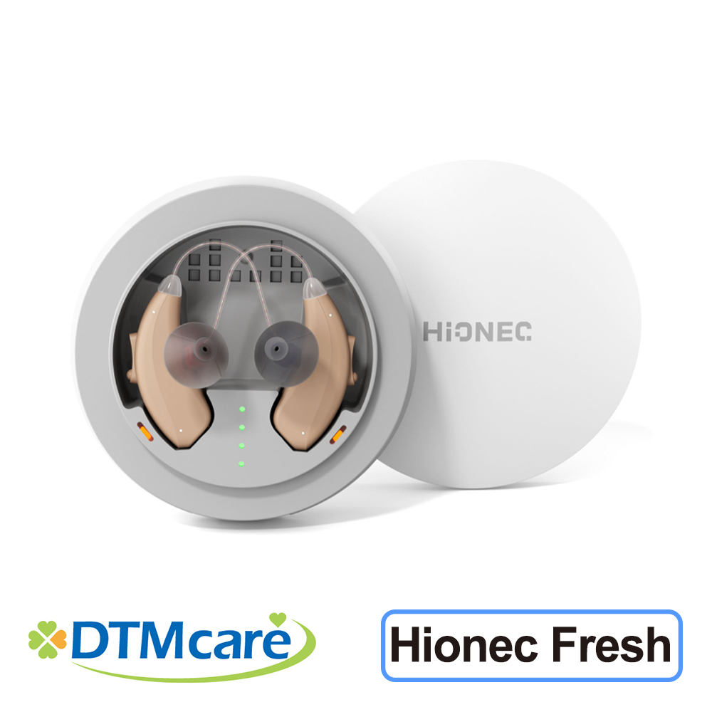 DTMcare【Hionec Fresh】充電式RIC耳掛型降噪輔聽器