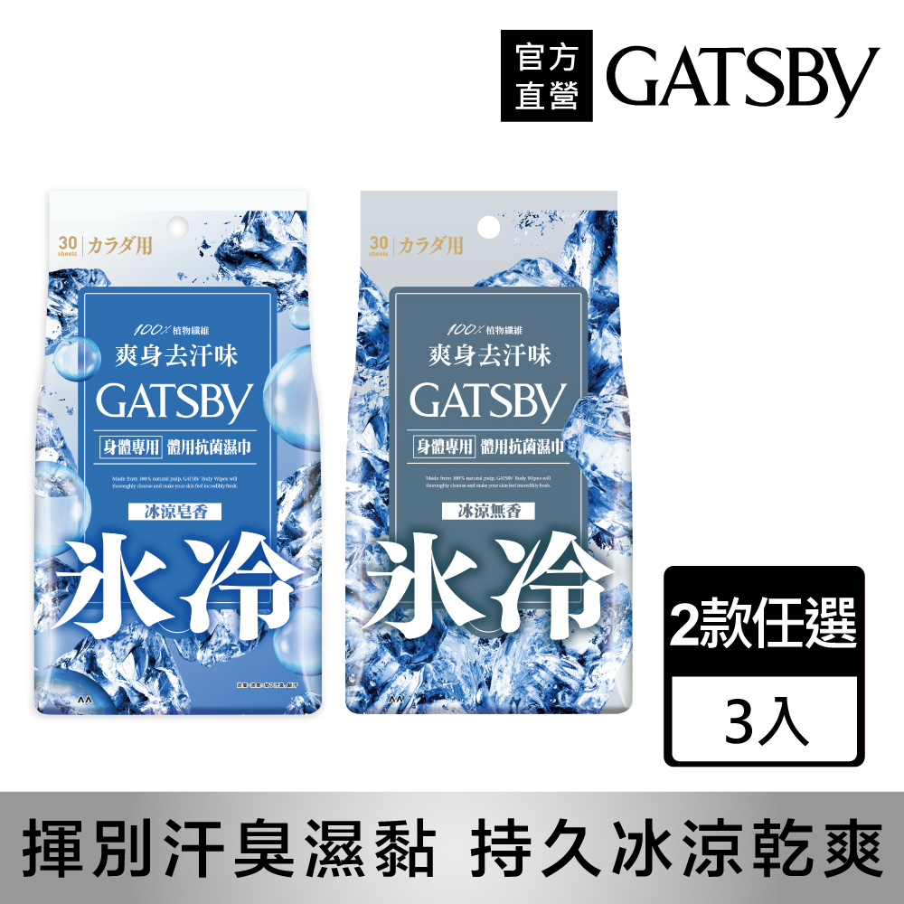 gatsby 體用抗菌濕巾超值包30張入(3入組)