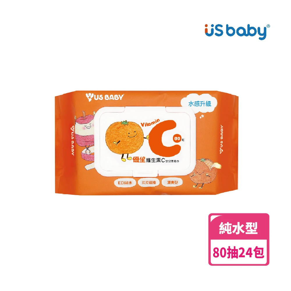 優生 維生素C含蓋嬰兒柔濕巾80抽(24包)