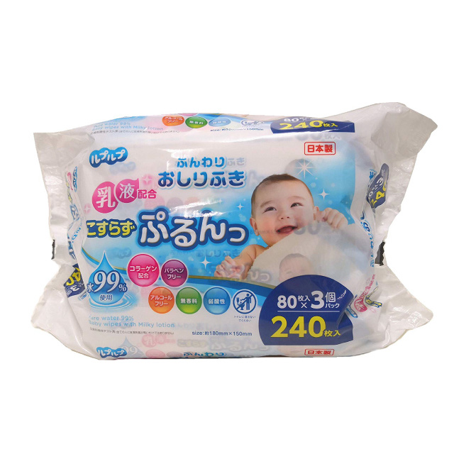 【日本 Life-do】乳液保濕濕紙巾80抽(2包/組)