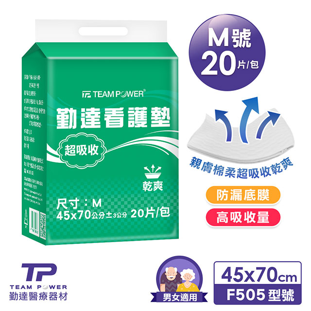 【勤達】看護墊/產褥墊/尿墊 -M-45x70cm(20片X1包)