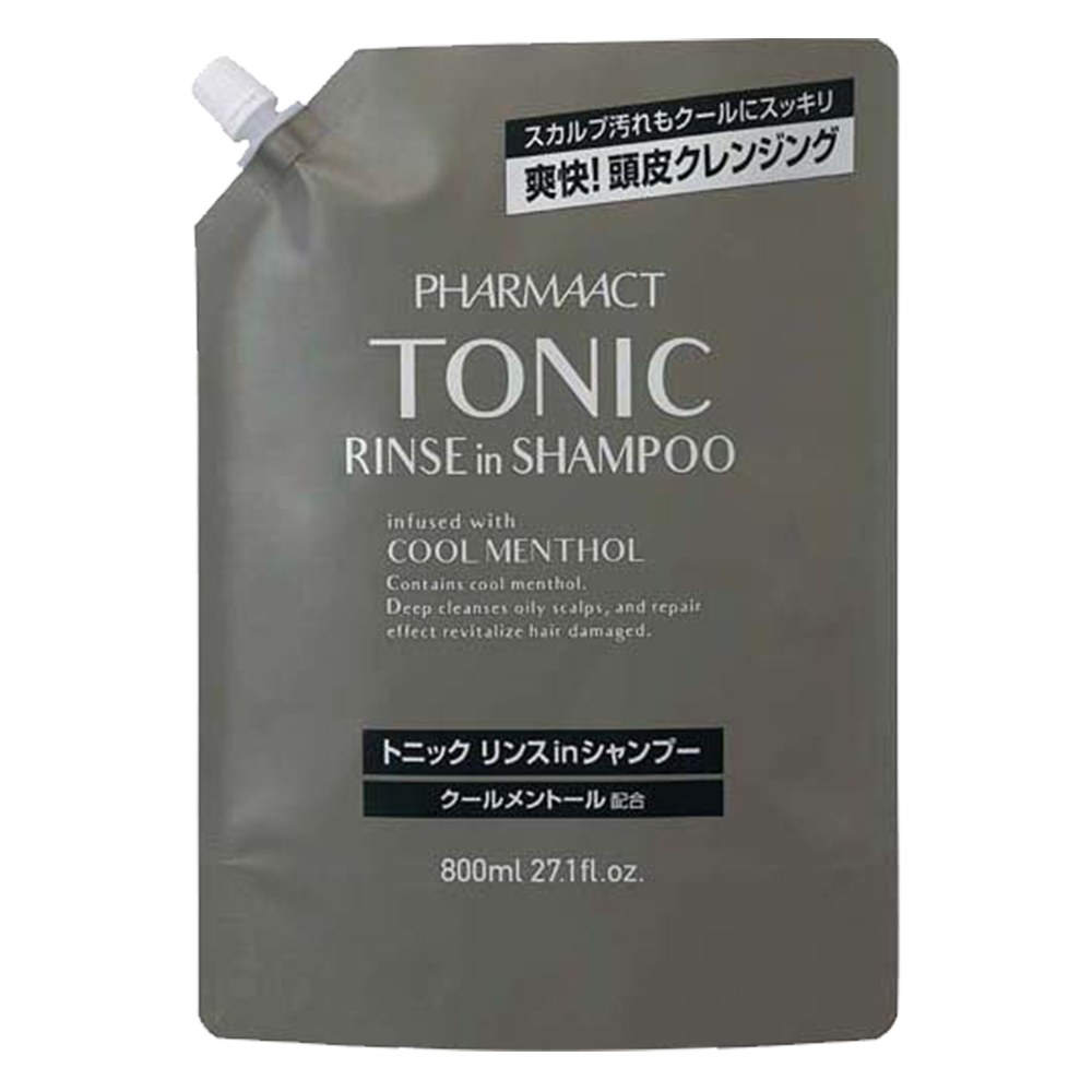 日本 熊野 TONIC 雙效冰涼洗髮精補充包 800ml