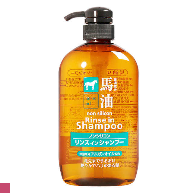 日本熊野 馬油horse oil洗髮潤髮2合1洗髮精600 ml