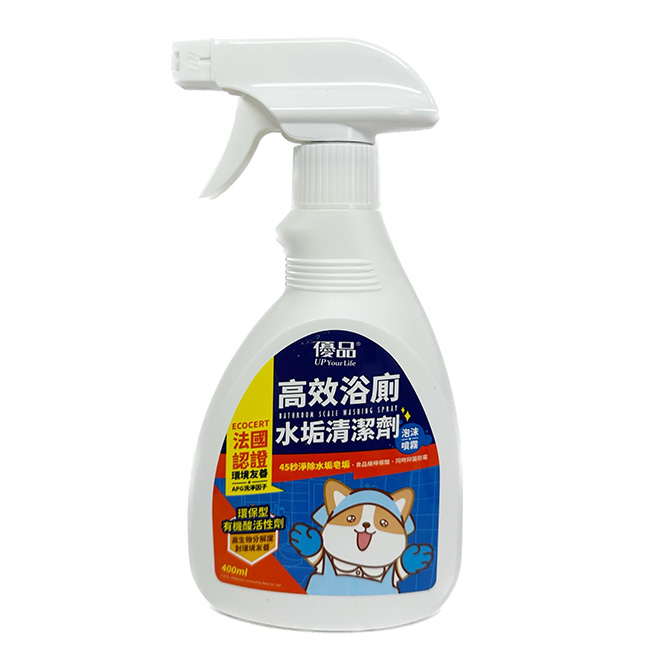 優品高效浴廁/水垢清潔劑 400ml-柴