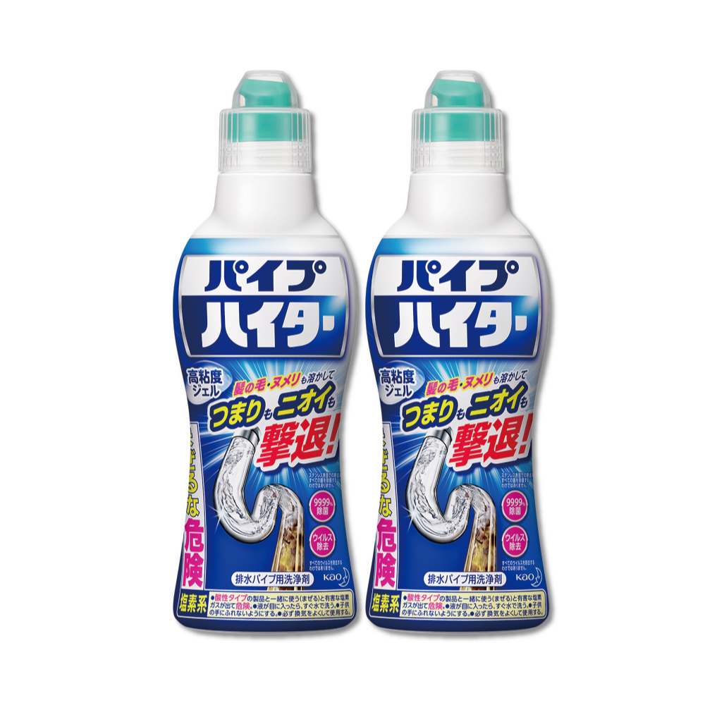 (2罐)日本Kao花王-Haiter強黏度疏通排水管凝膠清潔劑500g/罐裝