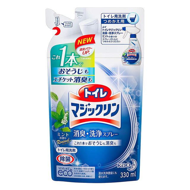 【日本 花王】廁所泡沫清潔劑 薄荷香補充包 330ml