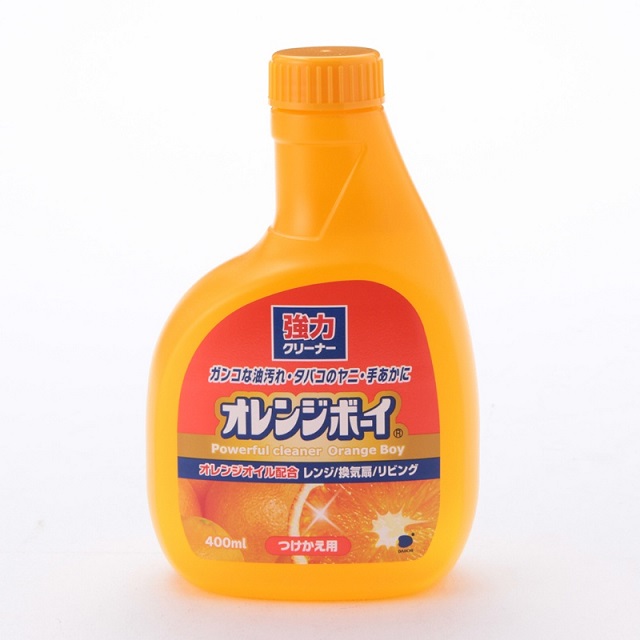日本【第一石鹼】 柑橘 強力清潔劑 噴式 鹼性 400ML-補充罐