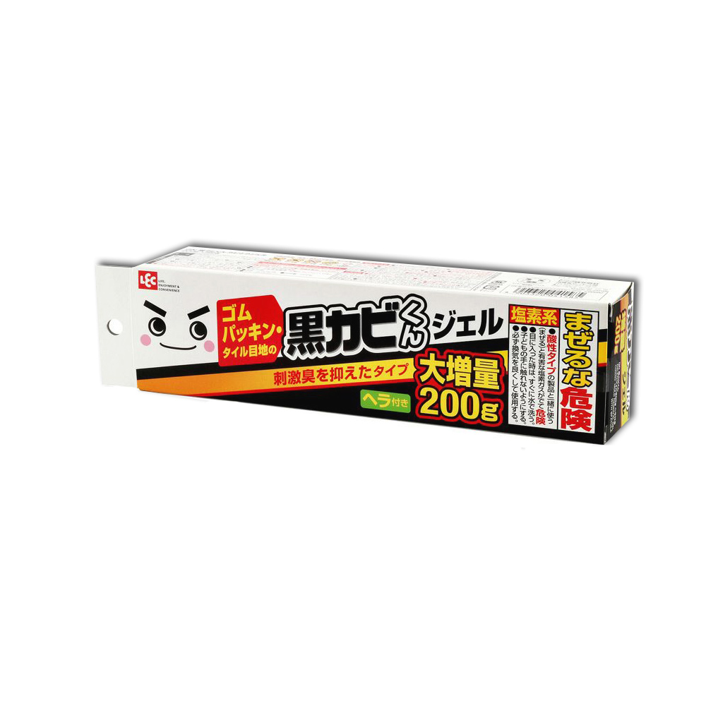 日本LEC激落君-黑黴君鹼性凝膠除黴膏大容量200g/盒