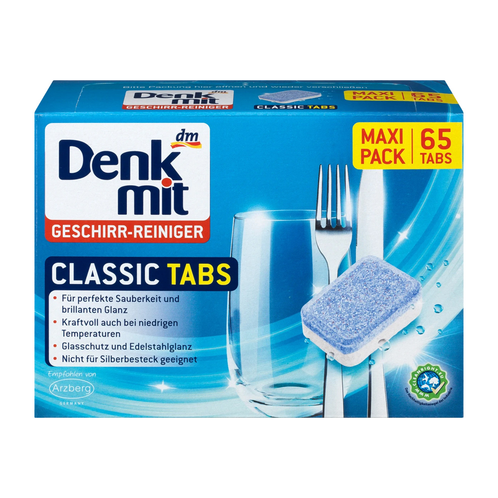 德國Denkmit 全效洗碗清潔錠 65顆/盒