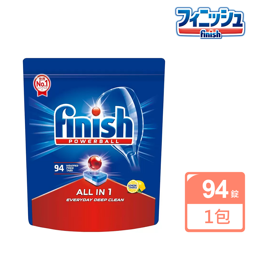 【Finish亮碟】MUSE 洗碗機專用紅球強效洗碗錠(檸檬香-94錠)