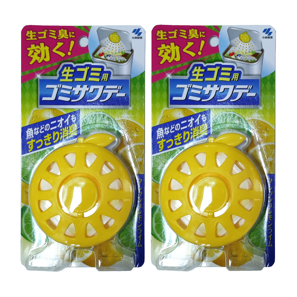 日本小林kobayashi垃圾桶除臭貼-檸檬萊姆香-二入組