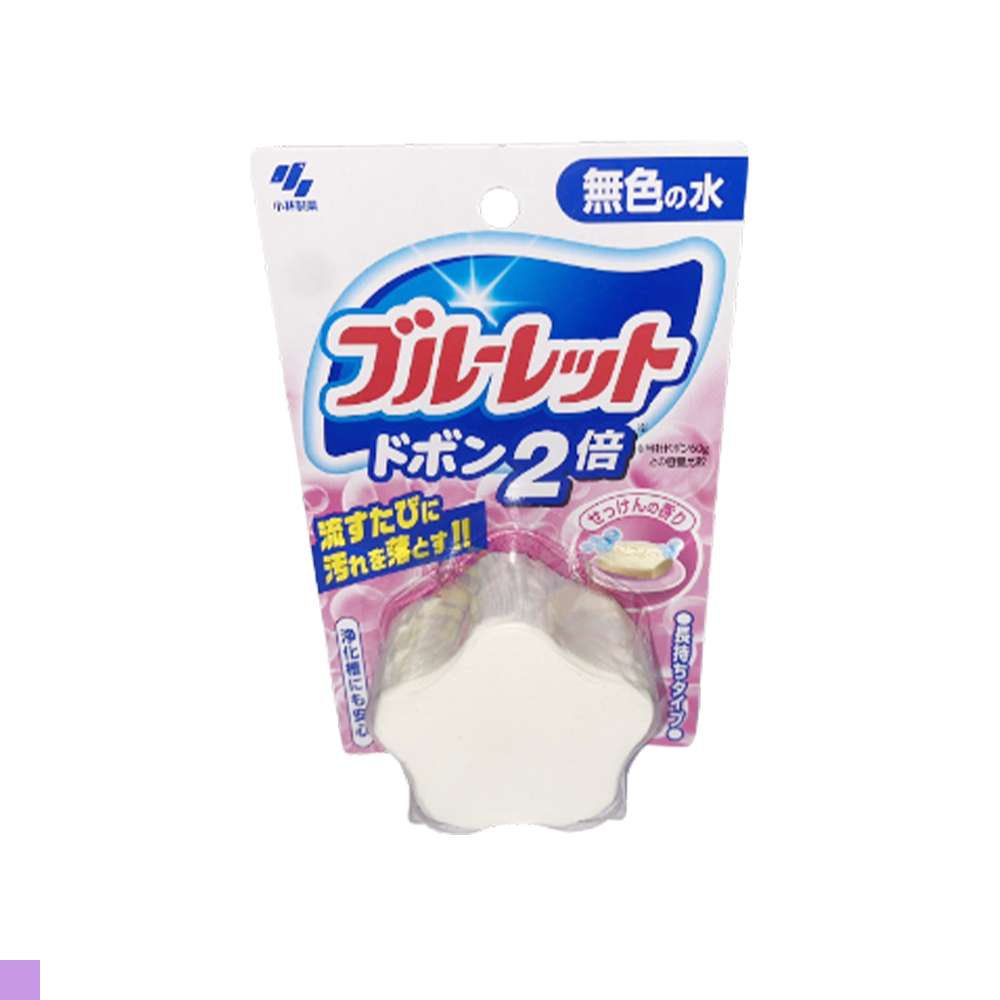 日本 小林製藥 馬桶芳香消臭清潔錠 皂香 粉色 120g