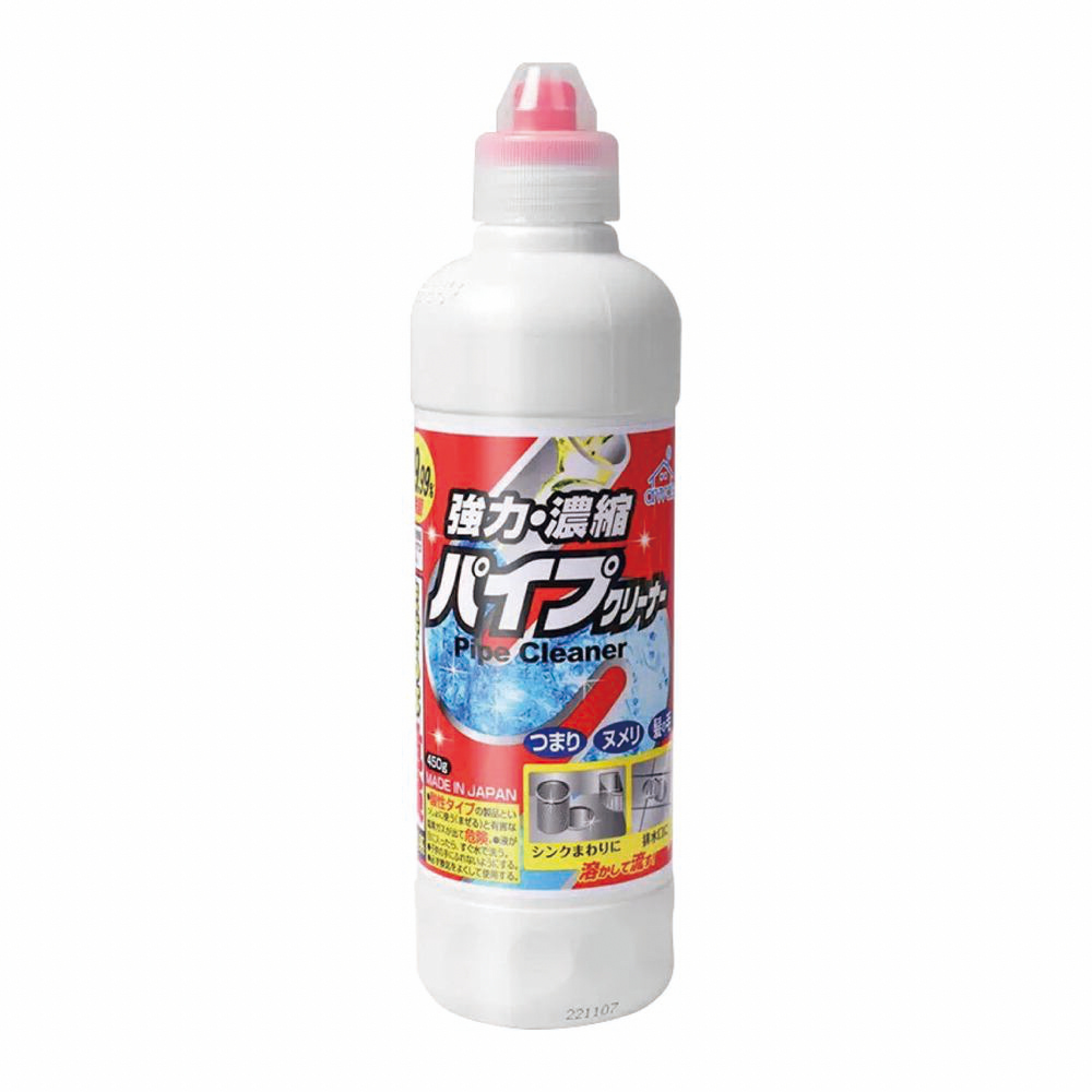 日本 火箭石鹼 排水管清潔劑 450g-4入組