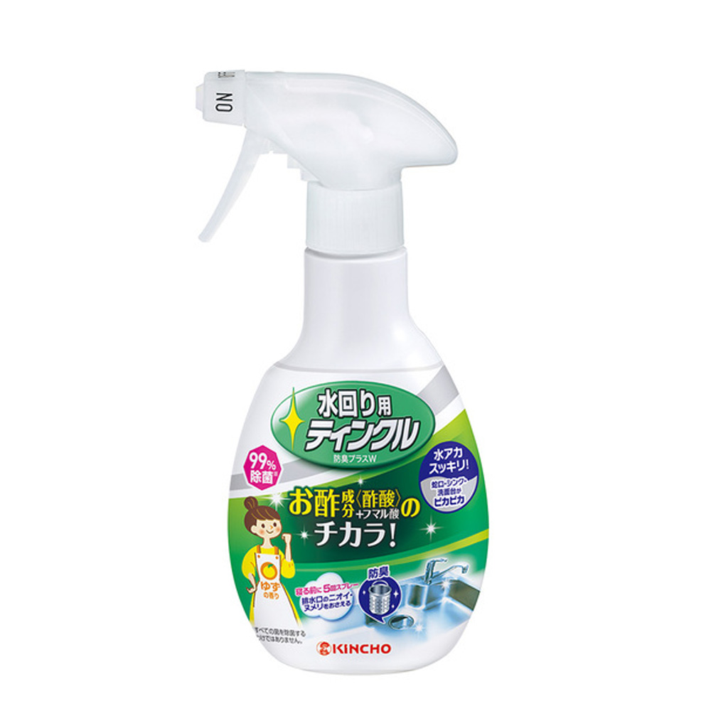 日本 KINCHO金鳥醋成分廚房排水口除臭除菌洗淨劑300ML
