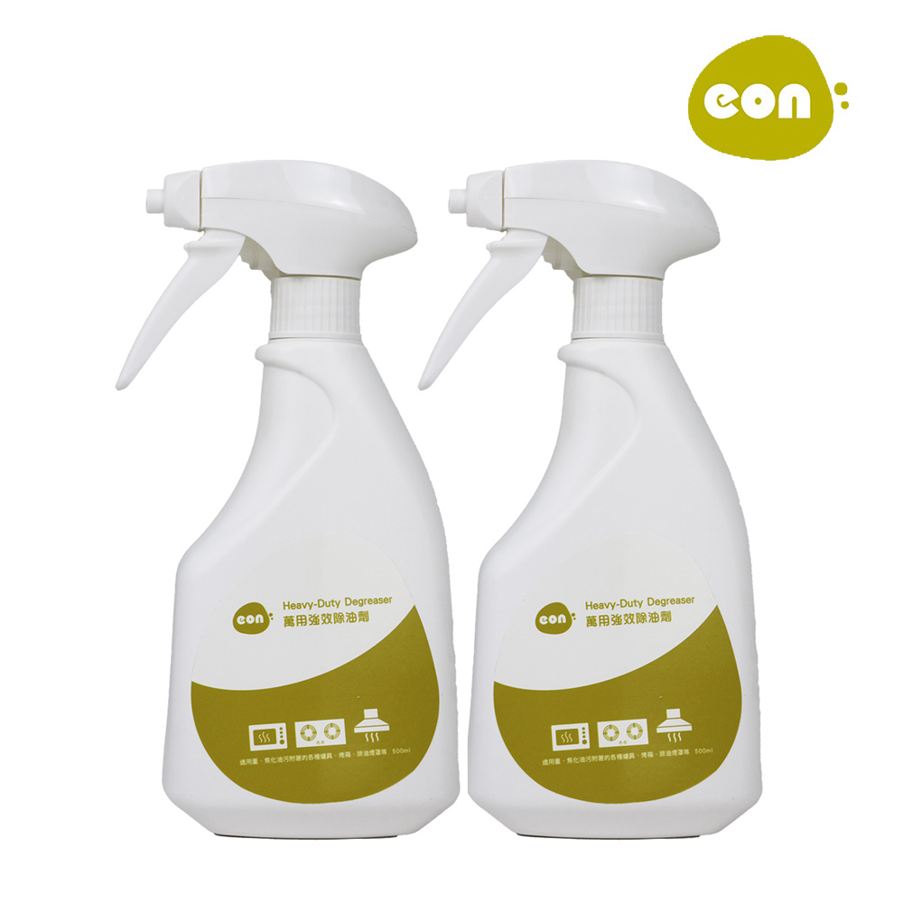 【台灣普德】eon廚房萬用強效除油劑500ml x2瓶入(波本/油垢分解)