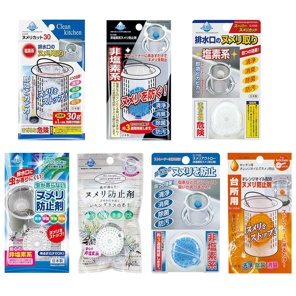 日本 不動化學 廚房排水口清潔錠(3入組)