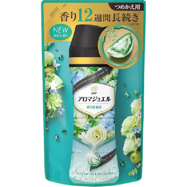 日本【P&G】2021最新版 幸福寶石衣物補充包 香香豆415ml 白玫瑰香