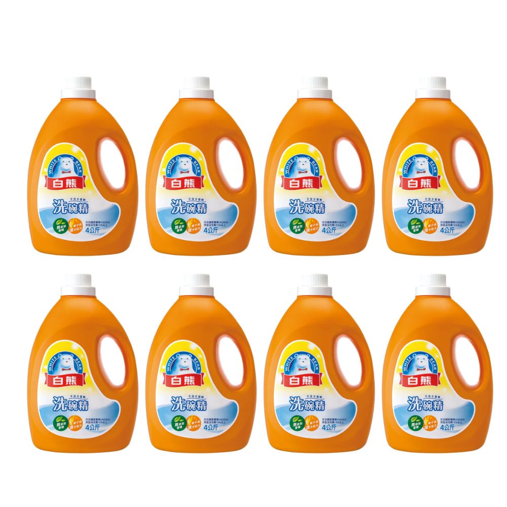 白熊洗碗精4kg 8入