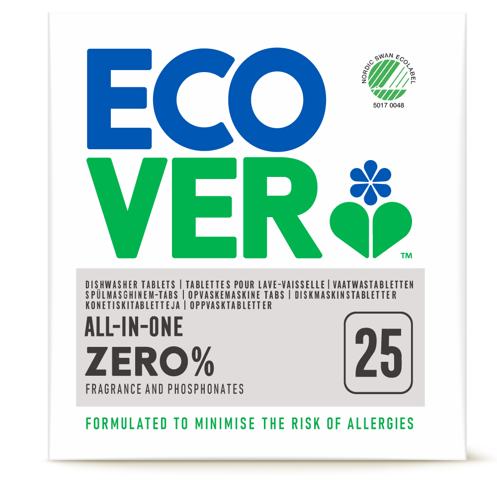ECOVER宜珂 無新增ZERO洗碗機專用洗碗錠 (25顆入/500g)