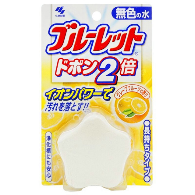 日本【小林製藥】星型馬桶芳香除菌靈-檸檬