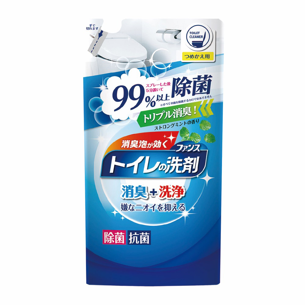 日本 第一石鹼 馬桶泡沫清潔劑補充包-薄荷香330ml