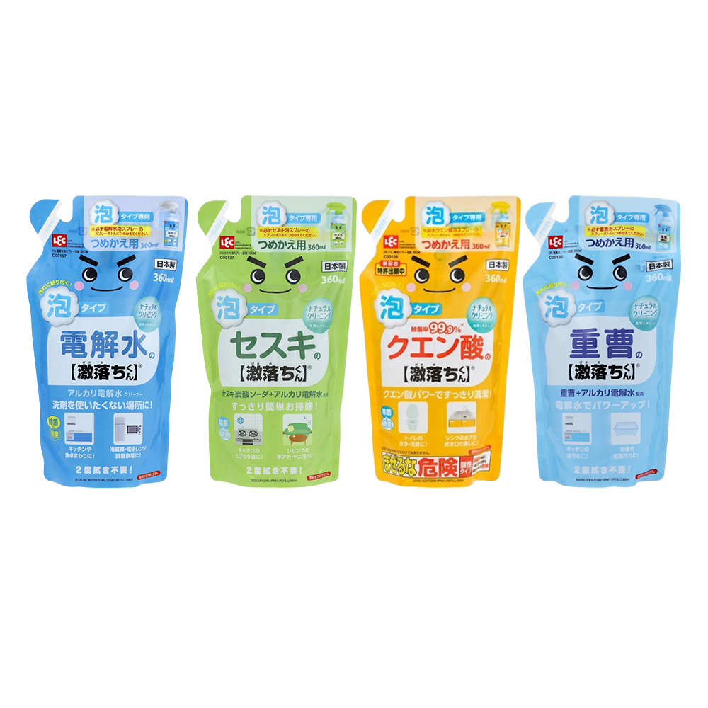 日本 LEC 激落君清潔噴霧系列補充包 360ml