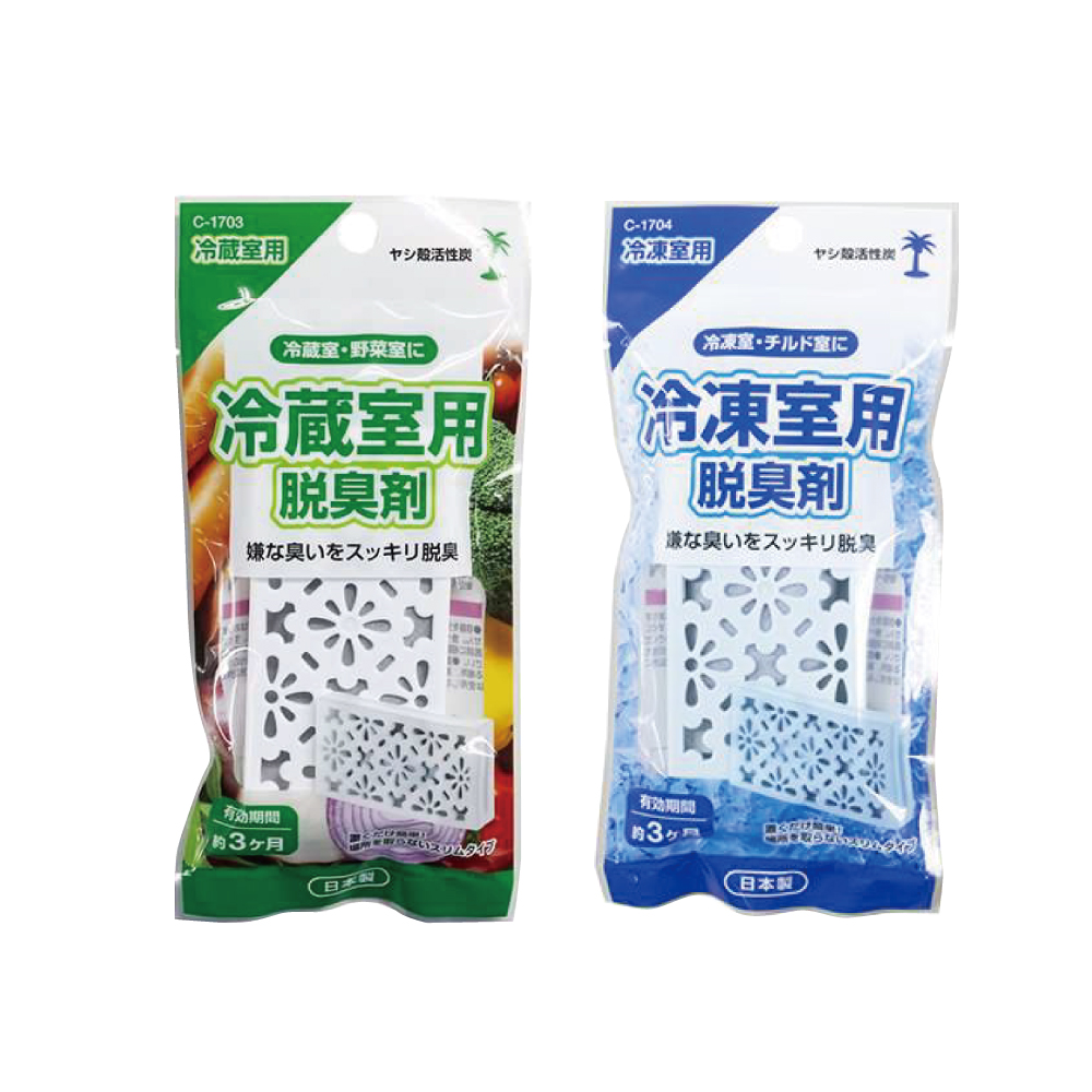 日本不動化學-冰箱除濕薄型棕櫚殼活性炭除臭盒(2款可選)10g/袋