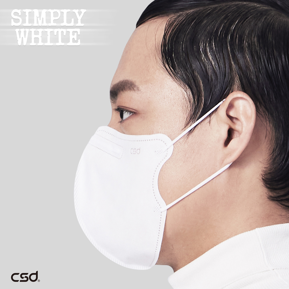 【中衛】醫療口罩-Simply white 3D白耳帶