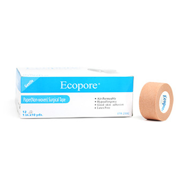 Ecopore透氣膠帶 膚色 1吋 (12入/盒)