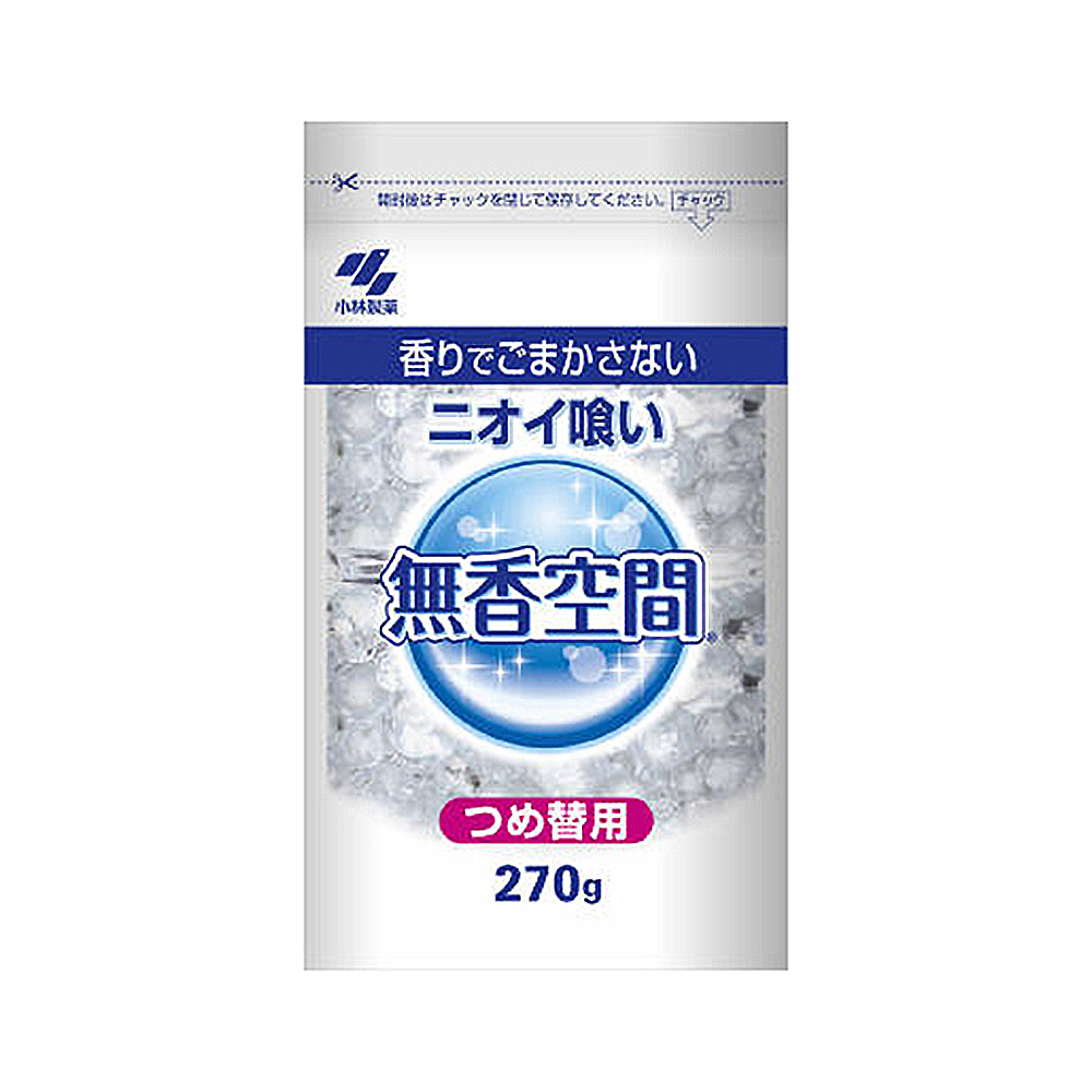 日本小林製藥 無香空間 室內除臭劑-補充包 270g