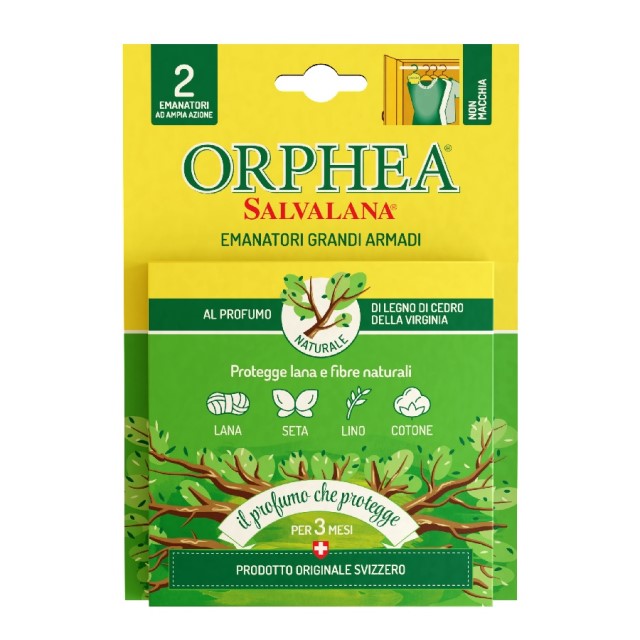 ORPHEA 歐菲雅衣物保護品-原木香氣(2掛耳) 24盒裝 整箱購買
