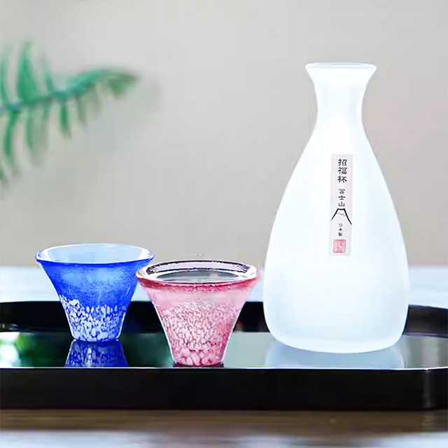 【日本東洋佐佐木TOYO-SASAKI Glass】富士山招福清酒杯套裝禮盒