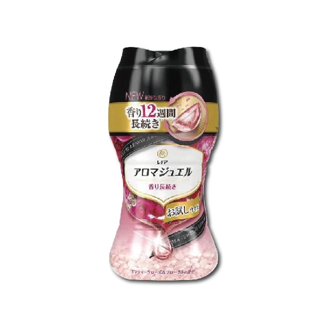 日本P&G Lenor 衣物芳香顆粒香香豆180ml/瓶(滾筒/直立式洗衣機適用)-古典玫